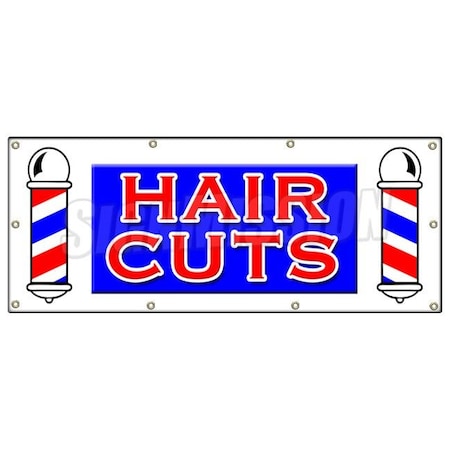 Signmission HAIR CUTS BANNER SIGN men women girls boys stylist dresser walk ins B-96 Hair Cuts